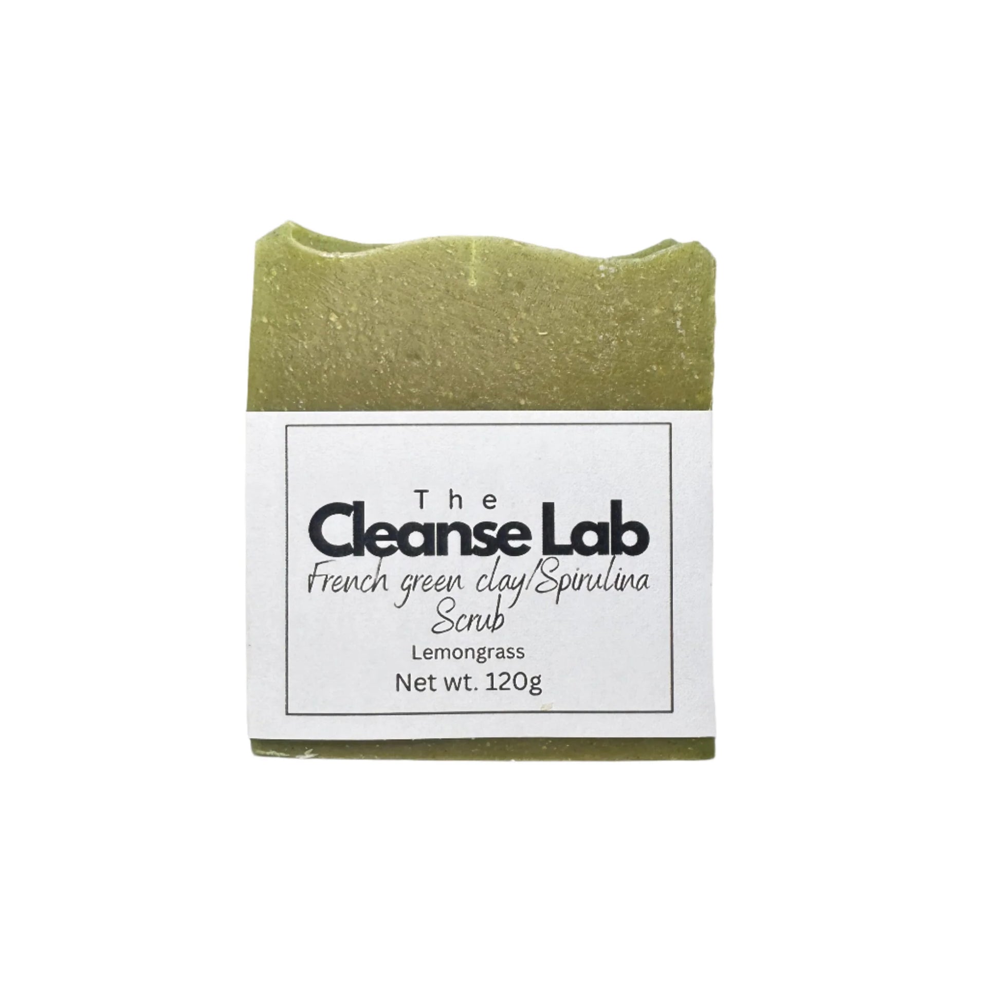The Cleanse Lab French green clay & Spirulina soap scrub